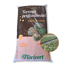 Terreau pour plantes vertes et fleurs Flori Horticole 70L, structure fine -