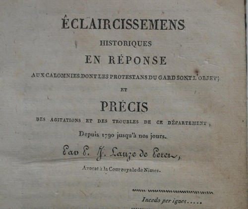 Eclaircissement aux colomnies - eclaircissement,