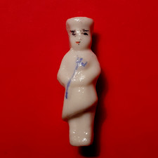 Fève 1ère époque beau CUISINIER FOURCHETTE BLEUE Hr. 2,8cm  Allemande