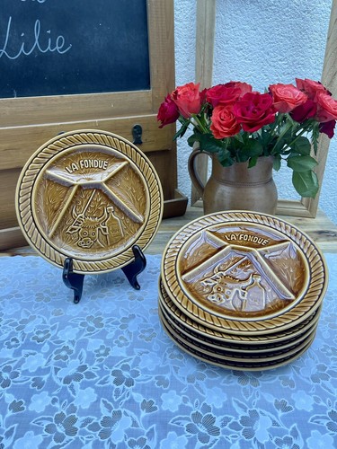 Assiettes fondue en - 5,
