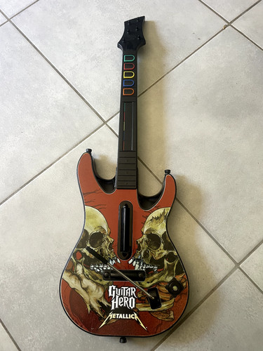 Guitare guitar metallica red - guitar,