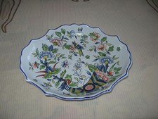 plat en faience de Desvres Geo