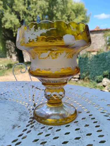 Vase cristal bohême à - de,