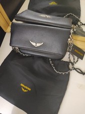 Sac Zadig&Voltaire style rock Noir/Argenté étiquette et emballage d'origine 