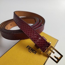 Ceinture Fendi Zucca cuir