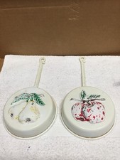 Vintage Pair Metal Frying Pan