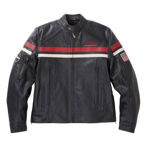 Blouson moto cuir - de, en