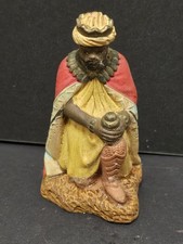 Ancien Santon Devineau roi mage crèche noël french Christmas nativity scene