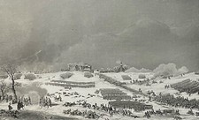 Bataille d' Eylau Napoléon Bonaparte Empire France Allemage Russie c 1840
