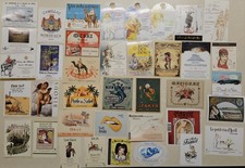 Étiquettes Lot. Alcools Vins.