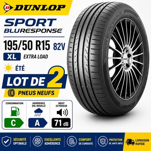 Lot pneus dunlop sport - 2,