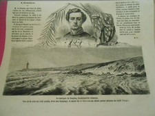 Gravure 1863 - Le Marquis de Besplas lieutenant de vaisseau