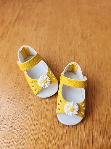 Chaussure jaune 55mm poupée - 55mm,