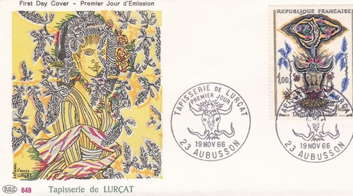 France 1966 fdc - france, tapisserie