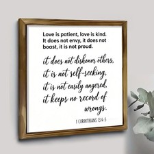 Rustic Wooden Plaque Love