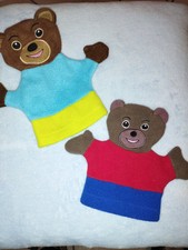 Lot De 2 Doudous Marionnettes