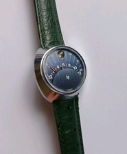 Montre LIP secteur double rétrograde automatique. 1970. Uhr. JUMP HOURS Watch 