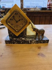 Pendule Art Déco marbre onyx