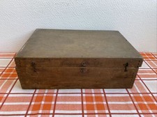 ancienne boite bois rangement deco coffre retro Art Populaire