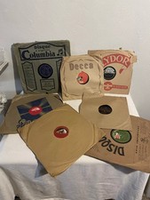 LOT 7 DISQUES POUR GRAMOPHONE COLUMBIA PATHE DECCA ODEON POLYDOR TRENET