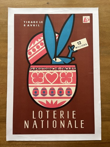 Affiche originale loterie - «,