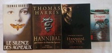 4 Livres Thomas Harris Le Silence Des Agneaux Hannibal Lecter Dragon Rouge 
