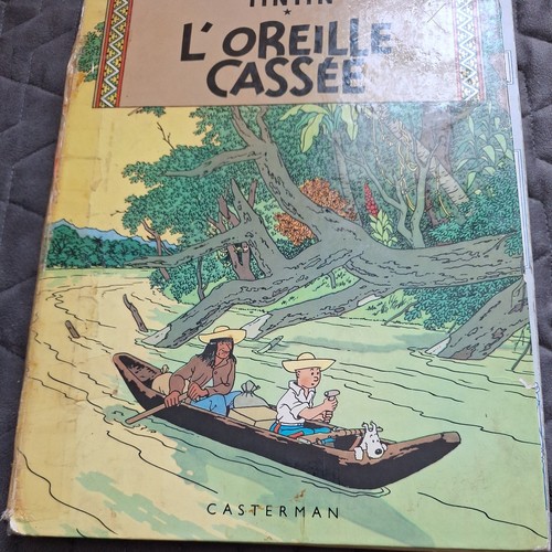 Tintin oreille cassée - tintin, l'oreille
