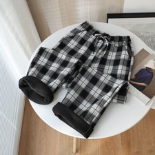 Femme Écossais Plaid Pantalon