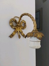 APLIQUE murale luminaire BRONZE et CÉRAMIQUE  Signée, Numérotée, style LOUIS XVI