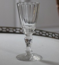 Verre soufflé taillé à pans Louis XVI - XVIIIe siècle - TBE