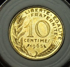 10 Centimes Marianne, 1965
