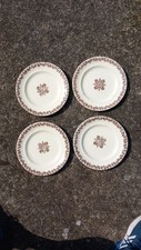Assiette plate X 4 Service Grec  Terre De Fer Marron 