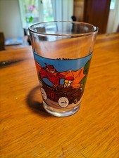 VERRE A MOUTARDE LES FOUS DU VOLANT RUFUS ET SAUCISSON ( DIABOLO ET SATANAS )