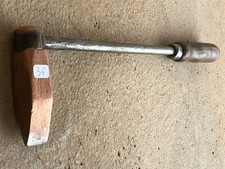 (n°36) OLD TOOL / outil ancien, gros fer à souder tête en cuivre 