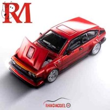 1:64 RM Alfa Romeo GTV6 Wide Body Open Hood with Engine Diecast Toys Car Gifts