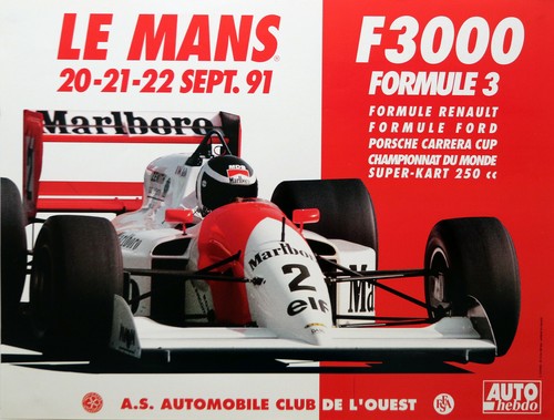 Affiche formule 3000 - 3000, mans