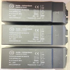 3 transformateurs électroniques de sécurité halogènes - mole richardson