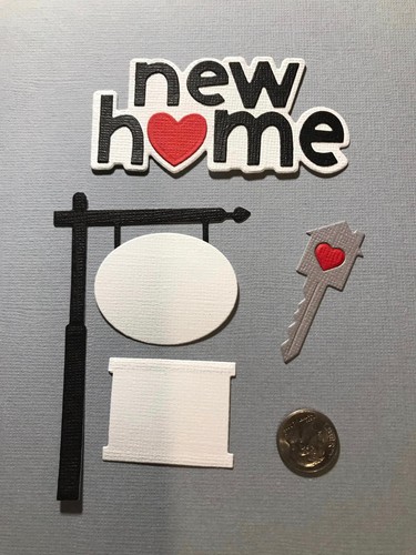 Handmade die cut new home - die,