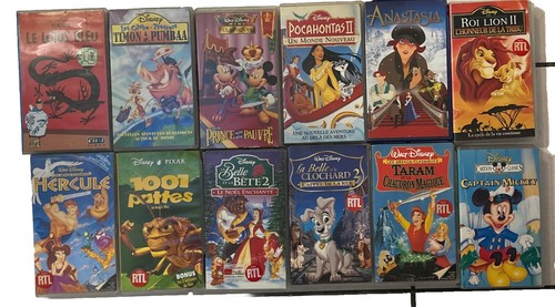 Lot vhs cassette - 12,