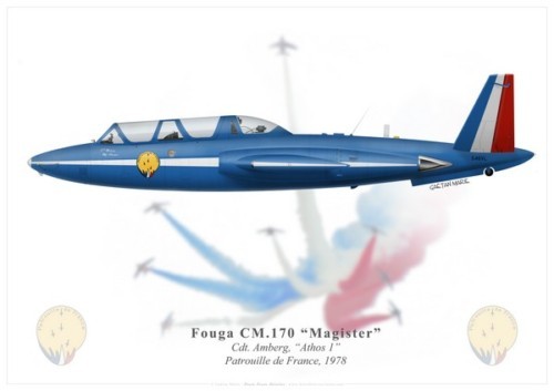 Print fouga magister - print,