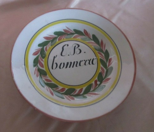 Ancienne assiette faïence est - faïence,