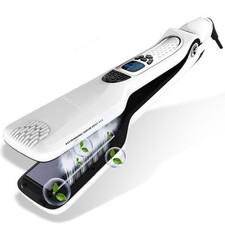 Lisseur Vapeur 2-en-1: Lissage & Bouclage