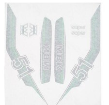 Autocollant cyclo mbk vert cyclo mbk 51/motobecane (x8 pièces)