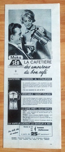 Publicité papier cafetière - publicité,