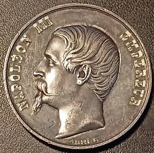 Napoléon III - médaille de l'exposition universelle palais de l'industrie 1855