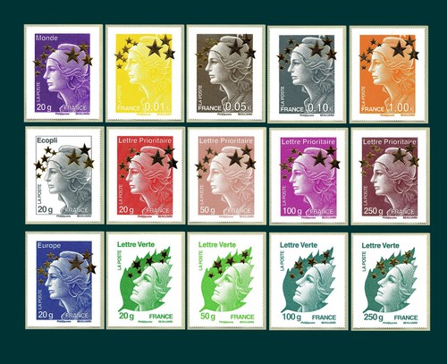 Série timbres - série, 15