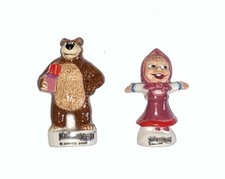 Série complète de 2 fèves Mini Médium Masha et Michka
