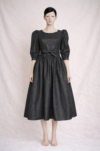Laura ashley robe midi coton - midi,