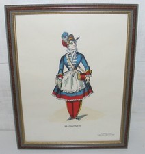 CADRE LA CANTINIÈRE IMAGERIE D’ÉPINAL ENCADRÉE SOUS-VERRE RESSENT XXe /B2619