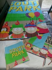 Vintage 1999 Parure lit housse couette coton 200 x 200 2 taies South Park Comedy